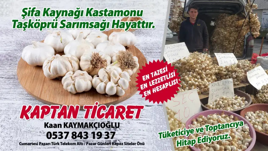 Kastamonu Taşköprü Sarımsağı...