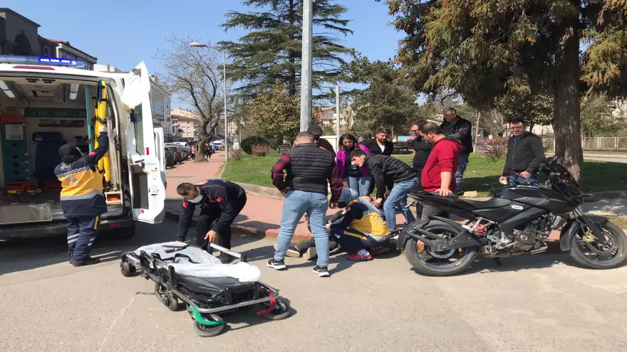 Motosiklet kazası: 1 Yaralı