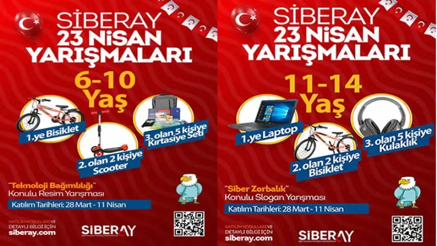 Siberay'dan 23 Nisan Konulu Resim Yarışması