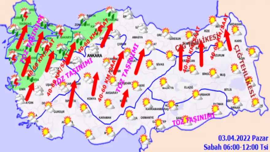 Meteoroloji'den 'turuncu ve sarı' uyarı