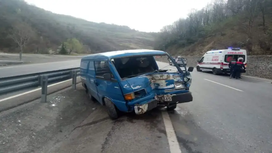 Trafik kazası bir kişi yaralandı