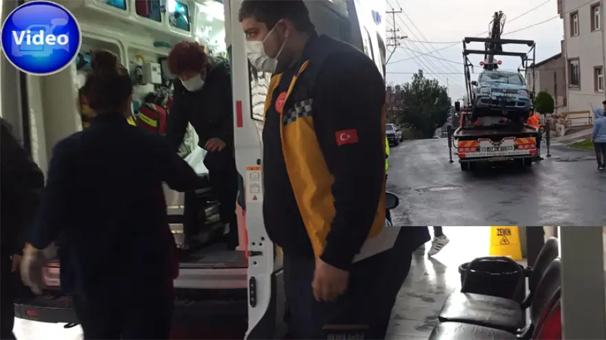 Trafik kazası: 2 Yaralı