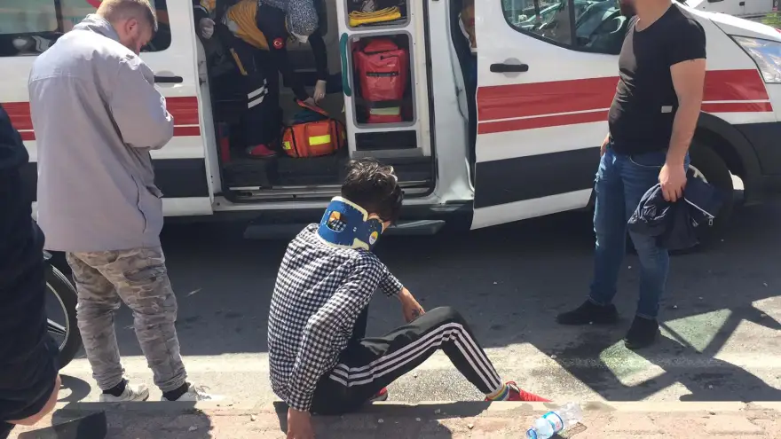 Motosiklet kazası: 1 Yaralı