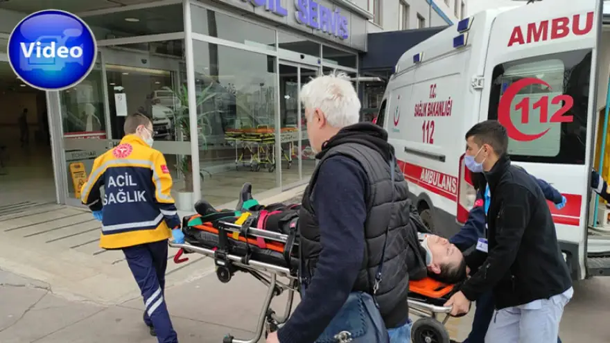 Merdivenlerden düştü hastaneye kaldırıldı...