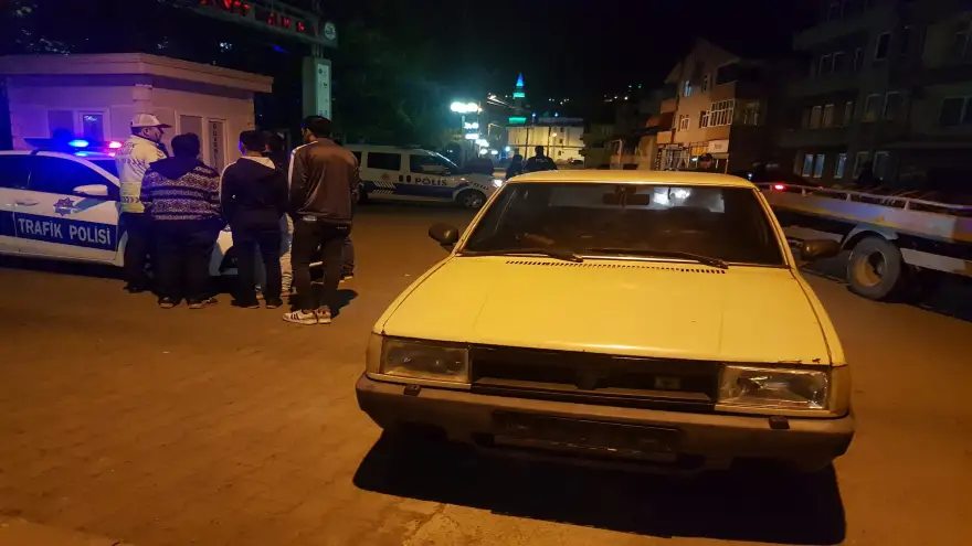 Plakasız ve ehliyetsiz sürücü 6 Bin lira ceza yedi