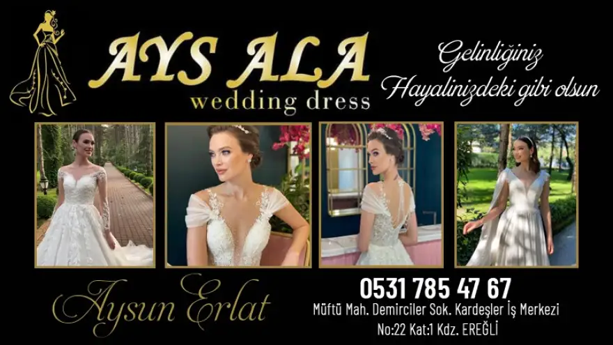 Gelinliğiniz hayalinizde ki gibi olsun AYS ALA Wedding dress