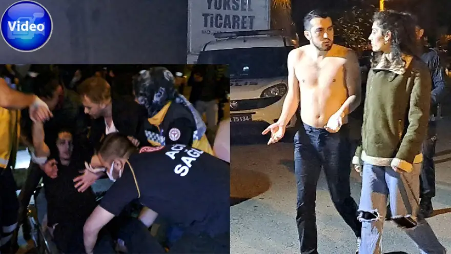 Kuryeye saldırdılar... Ortalık savaş alanına döndü