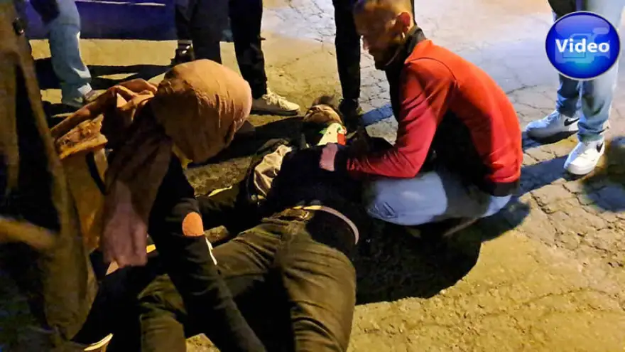 Kum yığınını fark etmedi takla attı