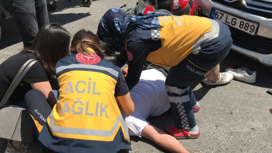 Trafik kazası: 2 Yaralı