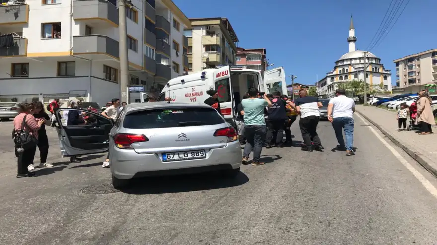 Kaza sonrası araç kullanılamaz hale geldi