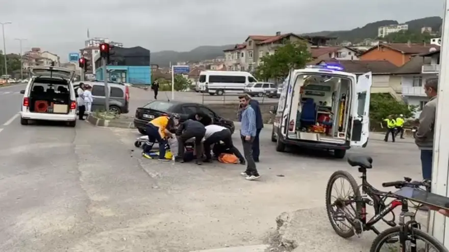 Trafik kazası: 2 Yaralı