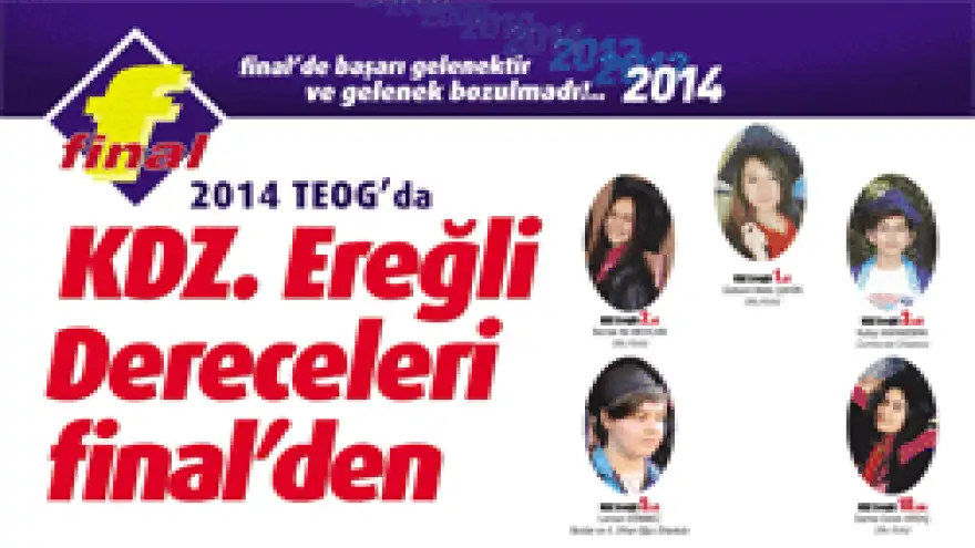 TEOGDA KDZ.EREĞLİ DERECELERİ FİNALDEN