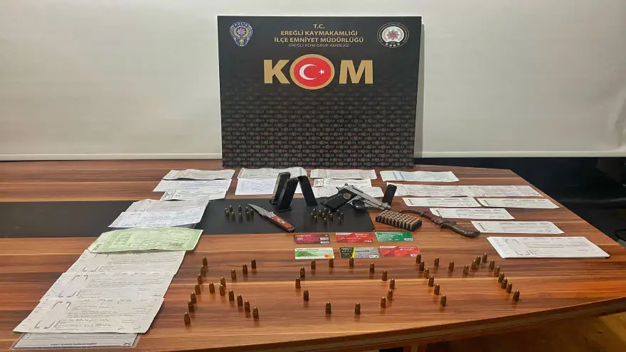Ereğli'de Tefecilik Operasyonunda 4 Tutuklama