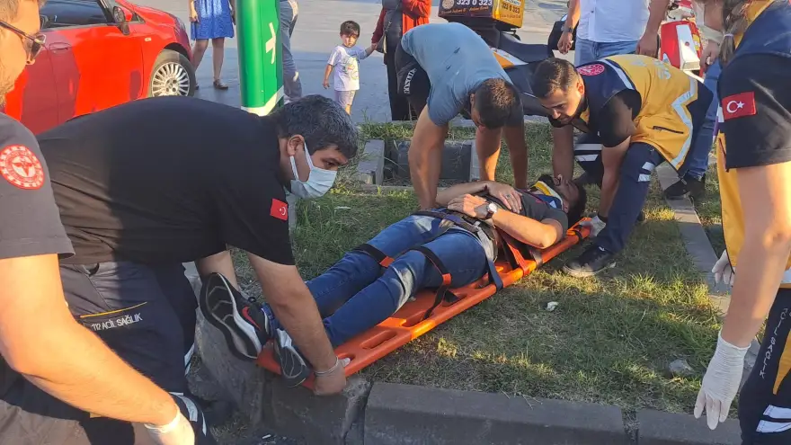 Ereğli'de zincirleme trafik kazası: 2 Yaralı