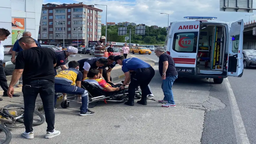 Bisikletten düşen 17 yaşındaki genç yaralandı... 
