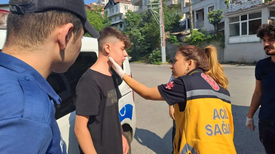 Darp edildi, hastaneye kaldırıldı...