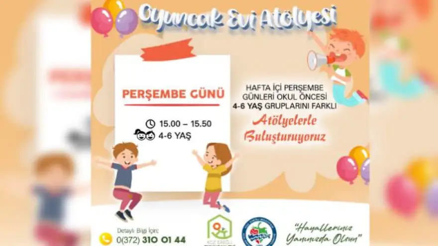 Oyuncak Evi’nde Atölye Çalışmaları Hafta İçi de Yapılacak