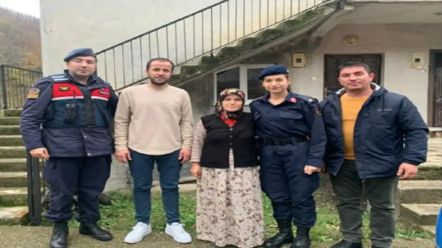 Jandarma’dan maden şehidi ailelerine ziyaret