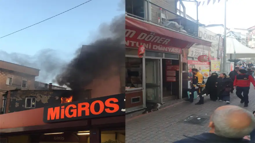 Ereğli'de iş yerinde yangın çıktı