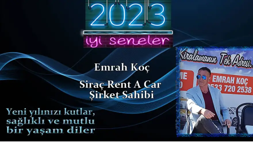 Yeni yılınızı kutlar, sağlıklı ve mutlu bir yaşam diler