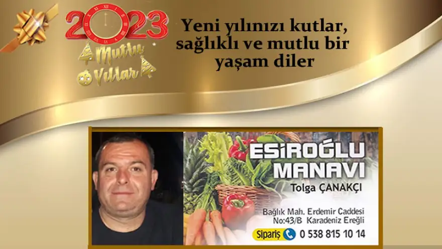 Yeni yılınızı kutlar, sağlıklı ve mutlu bir yaşam diler