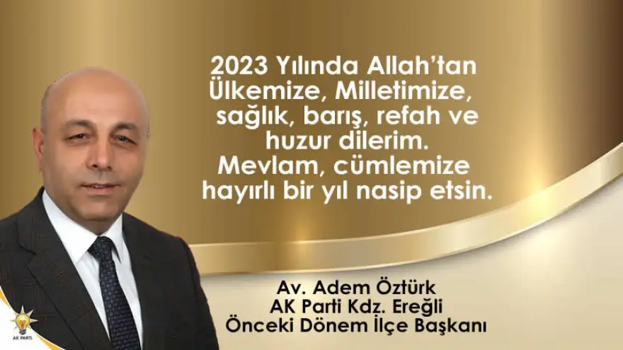 Yeni yılınızı kutlar, sağlıklı ve mutlu bir yaşam diler