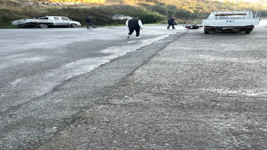 Asfalttaki buzlanma kazalara neden oldu