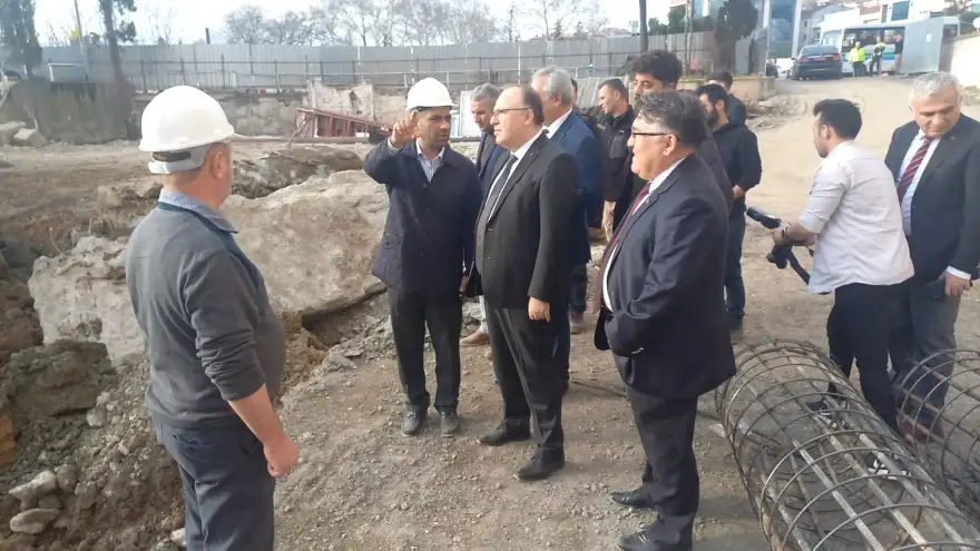 Vali Tutulmaz Hükümet Konağı ve Emniyet Binası İnşaat alanını inceledi
