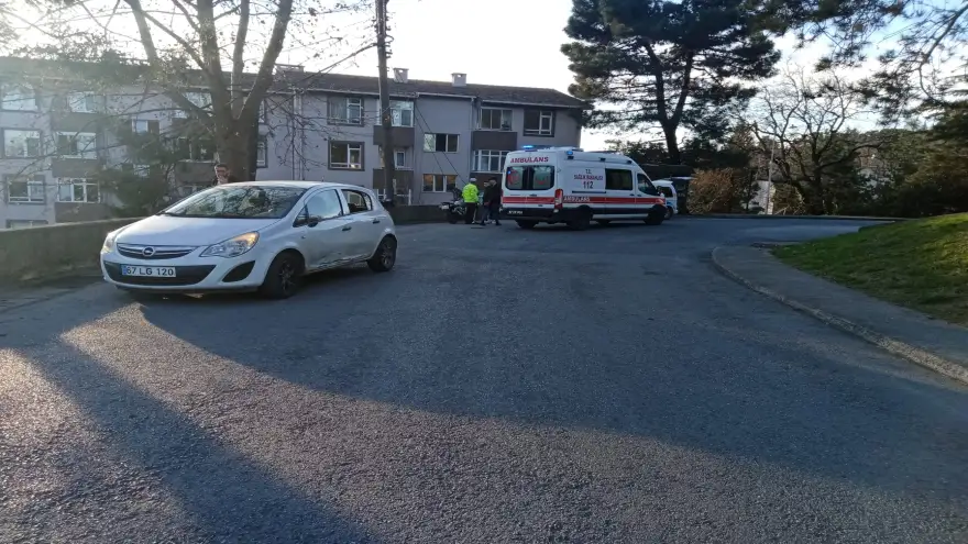 Otomobil ile motosiklet çarpıştı: 1 Yaralı