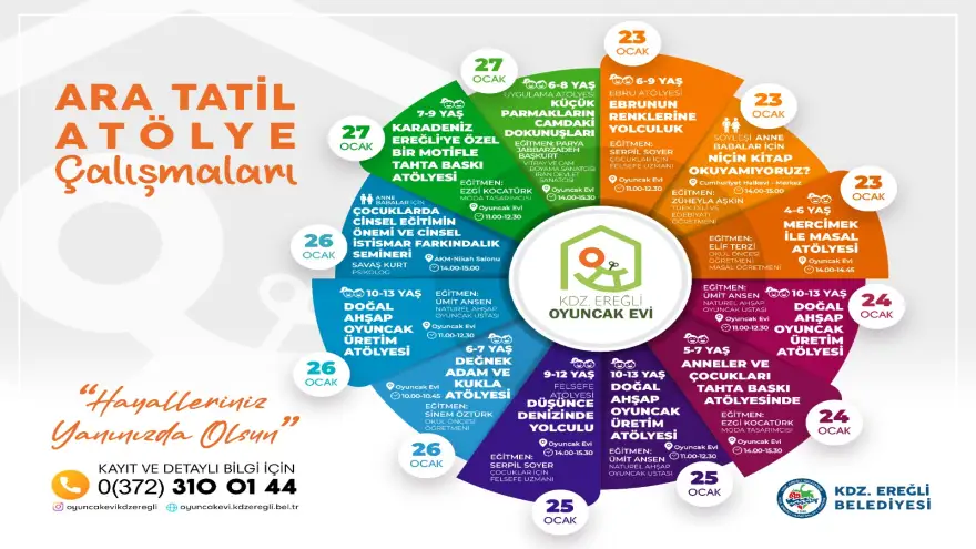 Oyuncak Evi Atölyesi’nde Ara Tatilde 13 Ayrı Etkinlik Düzenlenecek