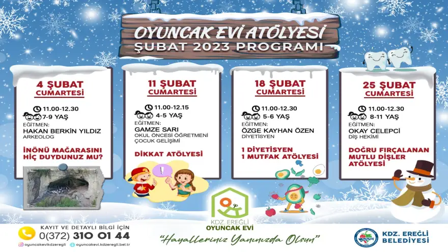 Oyuncak Evi Şubat Ayı Programı Açıklandı