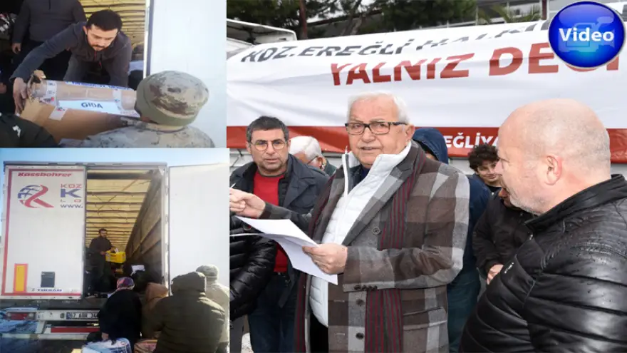 4 Tır yardım malzemesi daha depremzedelere dağıtıldı