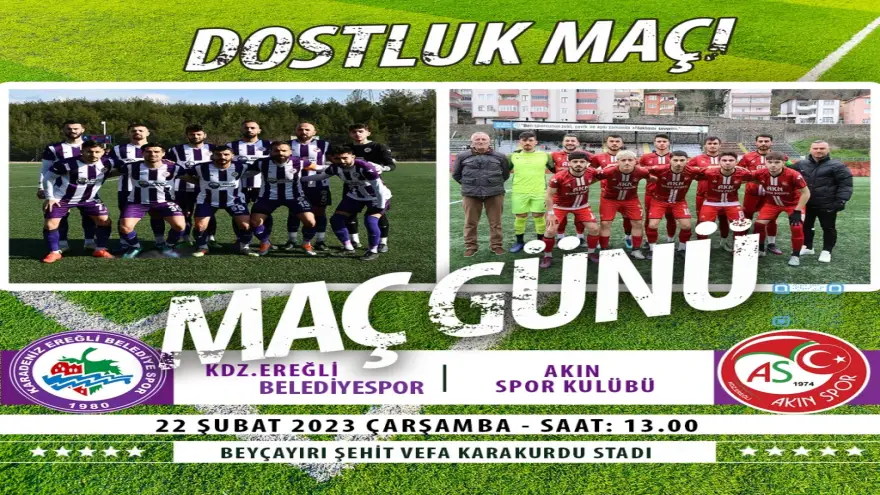 İki kardeş kulüp dostluk maçında buluşuyor