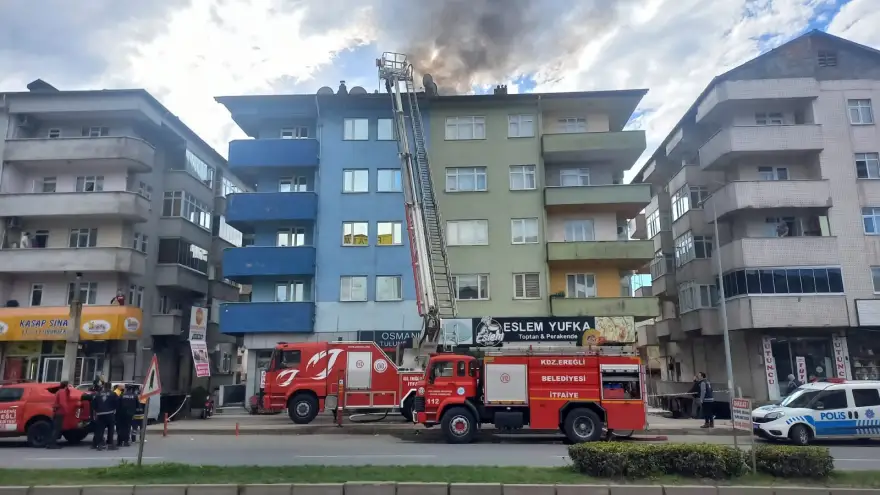 İş yerinde çıkan yangın kısa sürede söndürüldü...