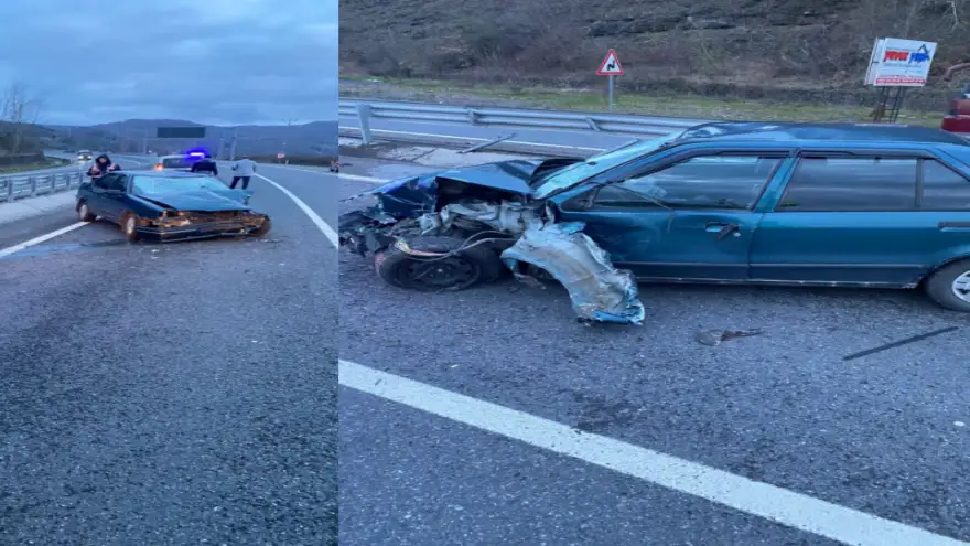 Trafik kazası: 1 Yaralı 