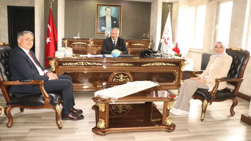 Oruç ve Bozkurt, Yapıcı'yı ziyaret etti...