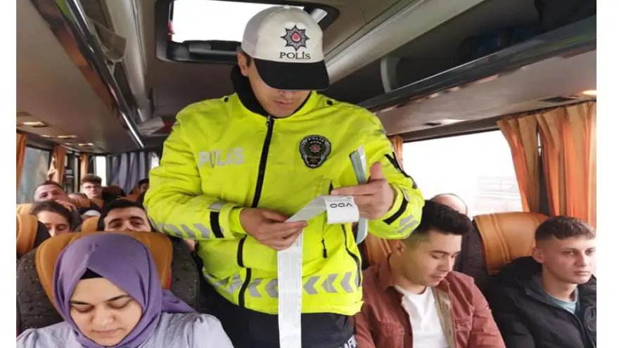 141 araç sürücüsü, 310 yolcu bilgilendirildi..