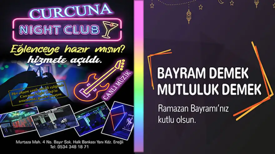 Curcuna Night Clup, Ramazan Bayramınız Kutlu Olsun"