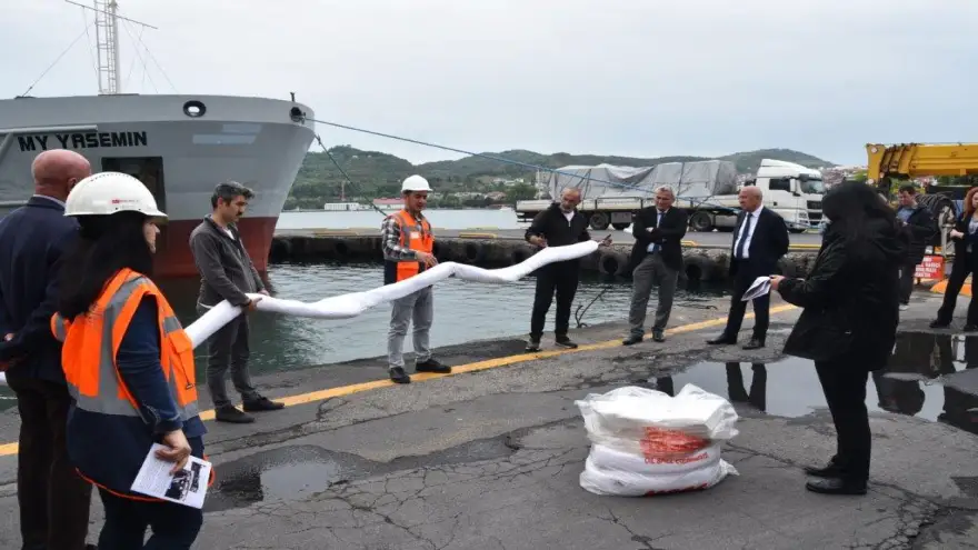 Bozhane Limanı’nda Deniz Kirliliği Tatbikatı Yapıldı