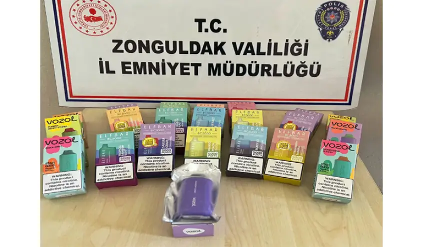 Ereğli'de kaçak elektronik sigara ele geçirildi