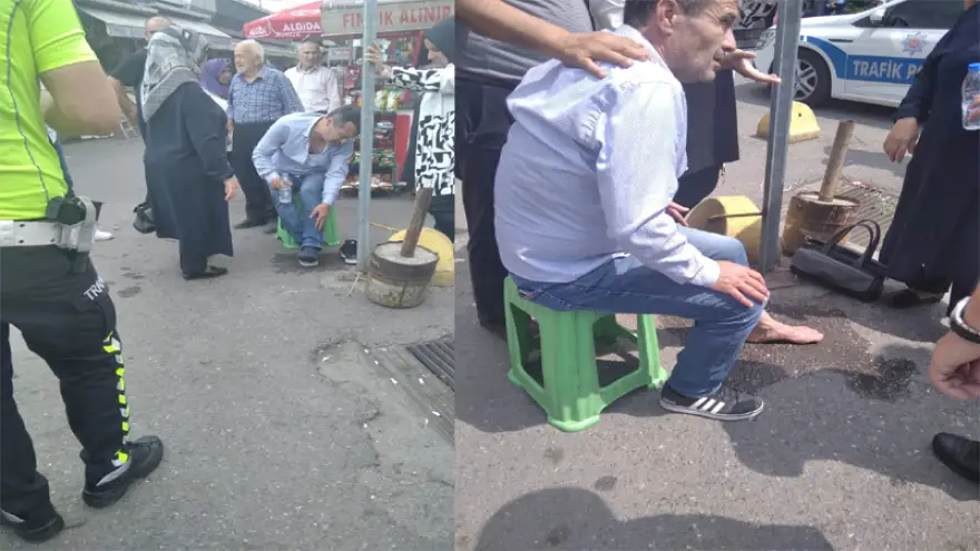 Karşıdan karşıya geçerken otomobil çarptı