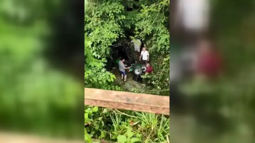 Patpat 10 Metre yüksekten ormanlık alana uçtu 