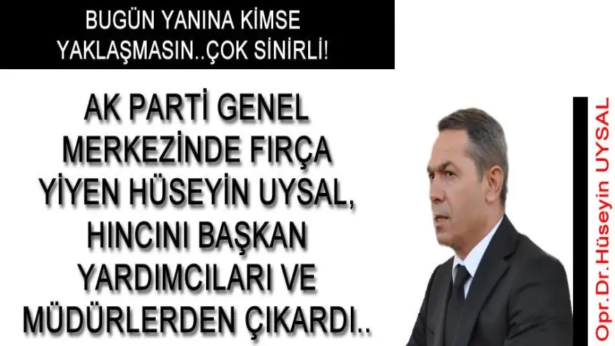 BELEDİYEDE İŞLER YÜRÜMÜYOR..UYSAL ÇOK SİNİRLİ!..