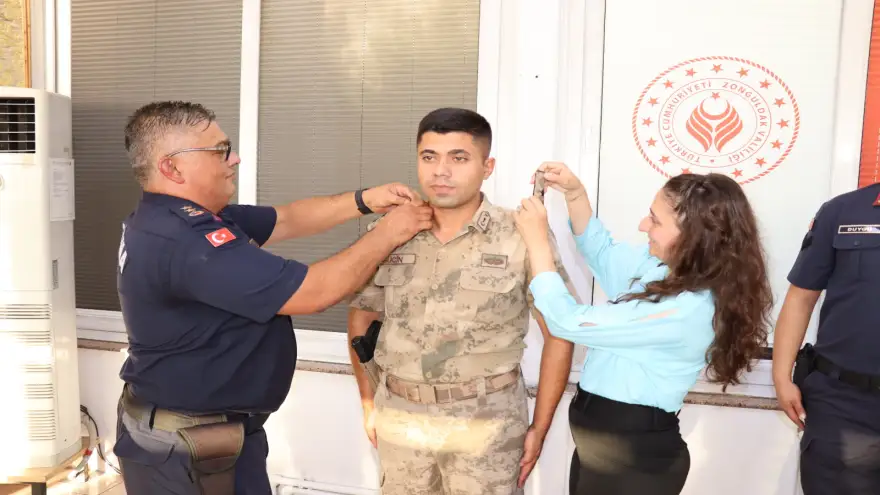 Zonguldak İl Jandarma Komutanlığı'nda 108 personel terfi etti