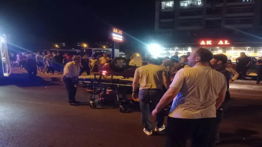 Takla attı, karşı şeride geçti, yayaya çarptı..