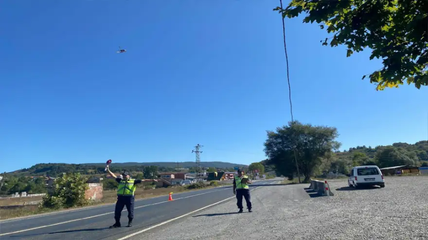 İl Jandarmadan “Havadan Trafik Denetim Faaliyeti”