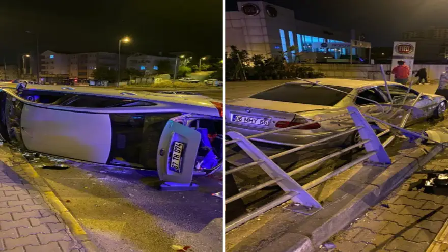 İki otomobil çarpıştı: 4 Yaralı 