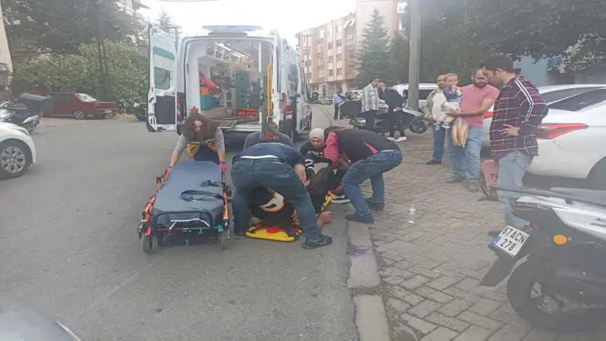 Motosiklet kazası: 1 Yaralı...