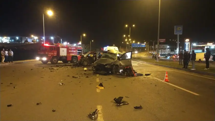 Trafik kazası: 1 ölü 2 Yaralı
