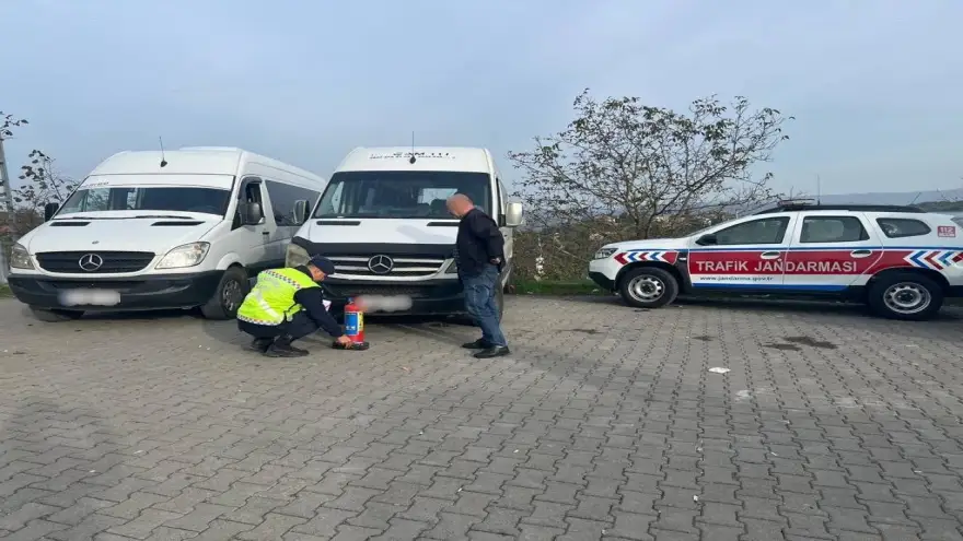 Okul servis araçlarına denetim yapıldı...